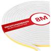 XEEINC 8m Guarnizione a Spazzola Autoadesiva, 9mm(L) X 9mm(P) Guarnizione Adesiva Finestre Porta, Paraspifferi Spazzola Porta Finestre, Isolamento Acustico, Anti-Collisione - Bianco