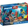 Playmobil 72078 poliziotto sub con tesoro