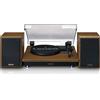 Lenco LS 100 Giradischi Hi Fi con Bluetooth 5.0 Altoparlanti esterni 2 x 10 watt RMS