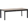 HESPERIDE Tavolo Evasion Grafite Allungabile 214x110x77 cm in Alluminio