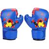 Tomotato Guantoni da Boxe per Bambini, Eleganti Guantoni da Allenamento in Pelle PU con Fori per l'Aria, Set da 2 Paia per Kickboxing e Grappling, per Giovani Atleti 6-15 Anni