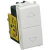 Vimar 0R14062 Plana Due Pulsanti interbloccati con frecce direzionali 1P NO + 1P NO 10 A 250 V~ Bianco