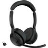 Jabra evolve2 55 auricolare wireless a padiglione ufficio bluetooth nero