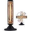 Enders Florenz Heater - Fungo Riscaldatore Elettrico per Patio Radiante a Infrarossi - Stufa Elettrica Esterno per Balcone, Terrazzo o Giardino - Fungo Riscaldante per Esterno Elettrico Nero #4923