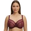Vivisence Reggiseno Morbido Donna Coppe in Rete con Ferretto Sostegno Naturale, Bordo,3H