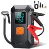 Luocute Avviatore di Emergenza per Auto con Pompa Ad Aria, Avviatore di Emergenza 12V con Pompa Ad Aria, (6000mAh+morsetto ordinario+borse di stoccaggio)