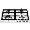 LA GERMANIA P604LAGX PIANO COTTURA GAS, 4 zone di cottura, dimensioni: L 60,2 cm, P 52,2 piano in Acciaio inossidabile, Inox