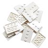 LEGO Parti: piastrella, modificata 3 x 4 con 4 borchie al centro, serie di base per minifigure da collezione (confezione da 16) (bianco)