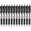 Atyhao Penna in gel neutro da 12 pezzi, penna stazionaria in carbonio da 0,5 mm per penne a pallottola in carbonio da 0,5 mm(Nero)