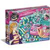 Clementoni Crazy Chic - Message Creations, Giochi Creativi Bambini 7+ Anni, Kit Creativo per Realizzare Braccialetti e Collane Personalizzati con Lettere, Perline e Gemme, Made in Italy, 18729