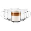 Glasmark KROSNO 1992 Glasmark Krosno Latte Macchiato Set di 6 bicchieri da tè con manico, bicchieri da dessert per acqua, caffè e vin brulé, 6 x 250 ml