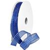 Morex Ribbon Harmony - Nastro Metallico, 1,6 cm x 22,9 m, Colore: Blu/Argento, Articolo 1401.03/50-714, 1,6 cm x 22,9 m