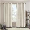 Madison Park Anaheim - Tenda per finestra a quadri, fodera in pile termoisolante, decorazione per soggiorno, per camera da letto, confezione da 1 pannello singolo, 127 x 274 cm, con tasca per asta,
