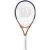 Wilson Racchetta da Tennis Roland-Garros 2026 Elite, Con Tecnologia Volcanic Frame per Maggiore Stabilità, Bilancia Potenza e Sensibilità, Blu Navy/Arancione, Grip 2