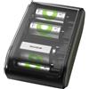 GP ReCyko - Caricatore universale USB per tutte le batterie AA, AAA, C, D, 9 V, design a cassetta robusto