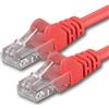 1aTTack.de 7684068 1x 20m Red Cavo di rete Cat6 Cat 6 Ethernet LAN 1000 Mbit/s RJ45