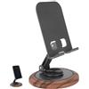 Penitue Supporto per Telefono in Legno, Girevole a 360 Gradi Regolabile Supporto Telefono Cellulare da Scrivania per Ufficio, Cucina, Bagno, Accessori Regalo Donne e Uomini
