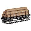 Bachmann 98470 Flat Car con carico in legno "Unlettered" Scala G 1:22,5