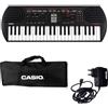 Casio SA-81 Tastiera Digitale Mini a 44 Tasti, Colore Nero/Grigio Chiaro, con Borsa e Alimentatore