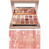 W7 Socialite Palette con Pigmenti Pressati - 18 Colori Rosa Nude - Trucco Glam Sempre Perfetto e Duraturo