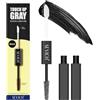 Gowwim Mascara per capelli, formula delicata copre i capelli grigi e le zone più luminose. Asciugatura rapida e lavabile, design a doppia punta per capelli dall'aspetto naturale, 7 ml, nero
