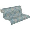 A.S. Création carta de parati TNT con effetto metallico in blu, marrone, metallico - carta de parati floreale 10,05 x 0,53 m - 336075