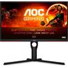 AOC G3 25G3ZM/BK Monitor PC 62,2 cm (24.5") 1920 x 1080 Pixel Full HD Nero, Rosso