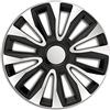 AUTO-STYLE AutoStyle Set di 4 Copricerchi Avalone 15 pollici Argento/Nero