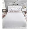 Rapport Home Hello Gorgeous - Set copripiumino matrimoniale reversibile con motivo a pois