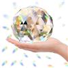 Besimple Sfera di cristallo trasparente Prisma Suncatcher Rainbow Maker, sfera sfaccettata per finestra, Feng Shui, decorazione per casa e ufficio giardino (100 mm)