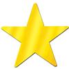 Beistle 55839-GD 24-Piece Foil Star Cutouts, 12-Inch