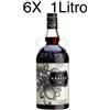 (6 BOTTIGLIE) The Kraken - Black Spiced Rhum - 100cl - 1 Litro