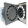 tecnoagua hidrotecnoagua Pilette di pavimento - Scarico verticale t-88i 20 x 20 diametro 110 - 90 INOX