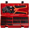 PEBA Set Connettori Pinze Crimpare - 14 stili di connettori JST-SM da 2,5mm kit di assortimento, Pinze a Crimpare JST da 0,03-0,5 mm² per JST-XH/SM/PH/SYP, D upont2.54mm, Molex/TE - Pinze piegatrici