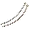 EVG Xcel Home™ 2x M12 x 1/2 BSP (300 mm) Connettori flessibili per rubinetti | Connettori rubinetti monobloc per cucina/lavandino | Code per tubi flessibili in acciaio inox 304 (estremità maschio corte)