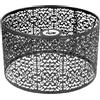 generic Paralume in metallo cavo E27 E14, uso universale, buona dissipazione del calore, copertura lampada squisita per lampada da tavolo (negro)