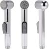 Hairstore Bargin - Spruzzatore per bidet e pannolini, per bagno, bidet e WC, in acciaio inox, per la pulizia del WC, colore nero (rivestimento in plastica cromata)