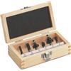 Metabo 631040000 - Set frese in scatola di legno, 6 pezzi