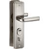 Thirard Maniglia per porta d'ingresso SET con defender integrato, alluminio satinato, apertura sinistra - THIRARD