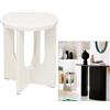 ATMOSPHERA Tavolino da caffè, Bloom, diametro 40 cm, avorio, MDF, finitura opaca