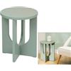 ATMOSPHERA Tavolino da caffè, Bloom, diametro 40 cm, verde di gris, MDF, finitura opaca, stile moderno