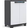 KETER ITALIA S.P.A. Armadio Keter Linear Low con 1 Ripiano Regolabile 68×39×90 cm - Resina Anti-Intemperie