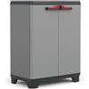 KETER ITALIA S.P.A. Keter Stilo Basso Armadio da Esterno 1 Ripiano Regolabile 68×39×90 cm - Resina Anti-UV, Impugnature Soft-Touch