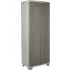 KETER ITALIA S.P.A. Armadio Basso Keter Stilo 68×39×97 cm in Resina con 2 Ripiani Regolabili e Chiusura Lucchettabile