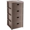 STEFANPLAST S.P.A. CASSETTIERA 4 CASSETTI ELEGANCE IN PLASTICA COLORI ASSORTITI