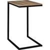 5FIVE Tavolino metallo legno, 45x35x66 cm, tavolino salotto, tavolino multiuso