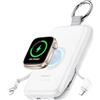 RORRY Caricabatterie portatile, 10000 mAh PD 20 W, ricarica rapida, caricabatterie portatile con cavi integrati, batteria da viaggio per iPhone 17/16/15/14/13/12 e Apple Watch Ultra/11/10/9/8/7/6/5
