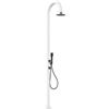 SINED Luna Alu D Doccia Alluminio Bianca Soffione Doccino H 223 cm
