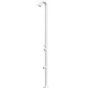 SINED Quartu Doccia Esterni Acciaio 316L Soffione Lavapiedi H229 Bianco