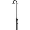 SINED Pula Doccia Parete Nera Inox 316L Soffione Doccino